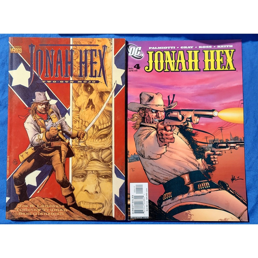 Jonah Hex Comic Lot Two-Gun Mojo Graphic Novel & DC No. 4 Lansdale Truman